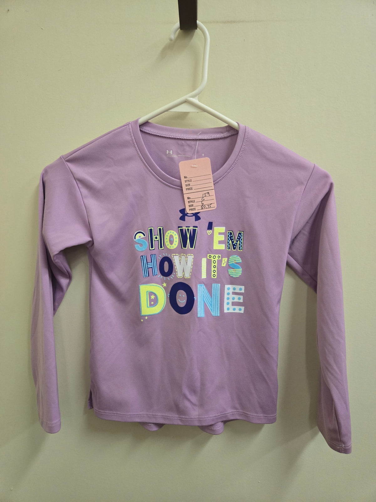 Acceptable Purple Under Armour Kids T-Shirt