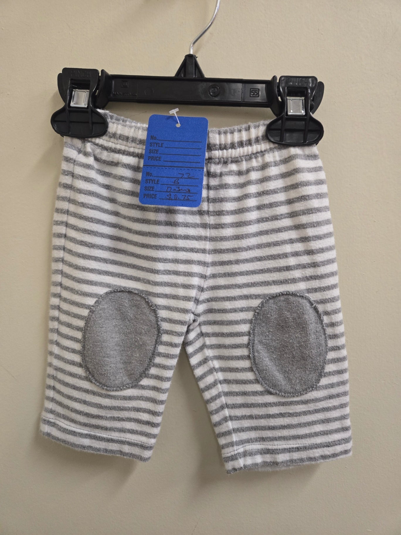 Acceptable 0-3 months White and Gray Pants