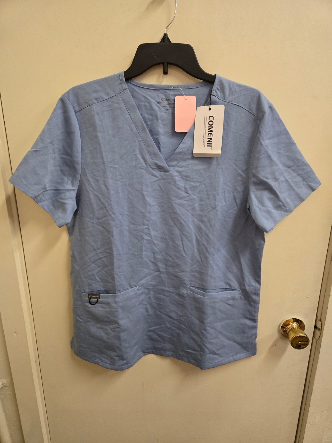 NWT L blue Comenii Scrubs