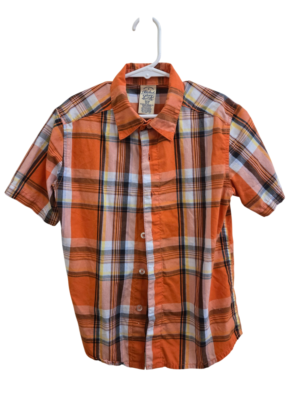 Very Good 6/7 Faded Glory Button-Up Shirt