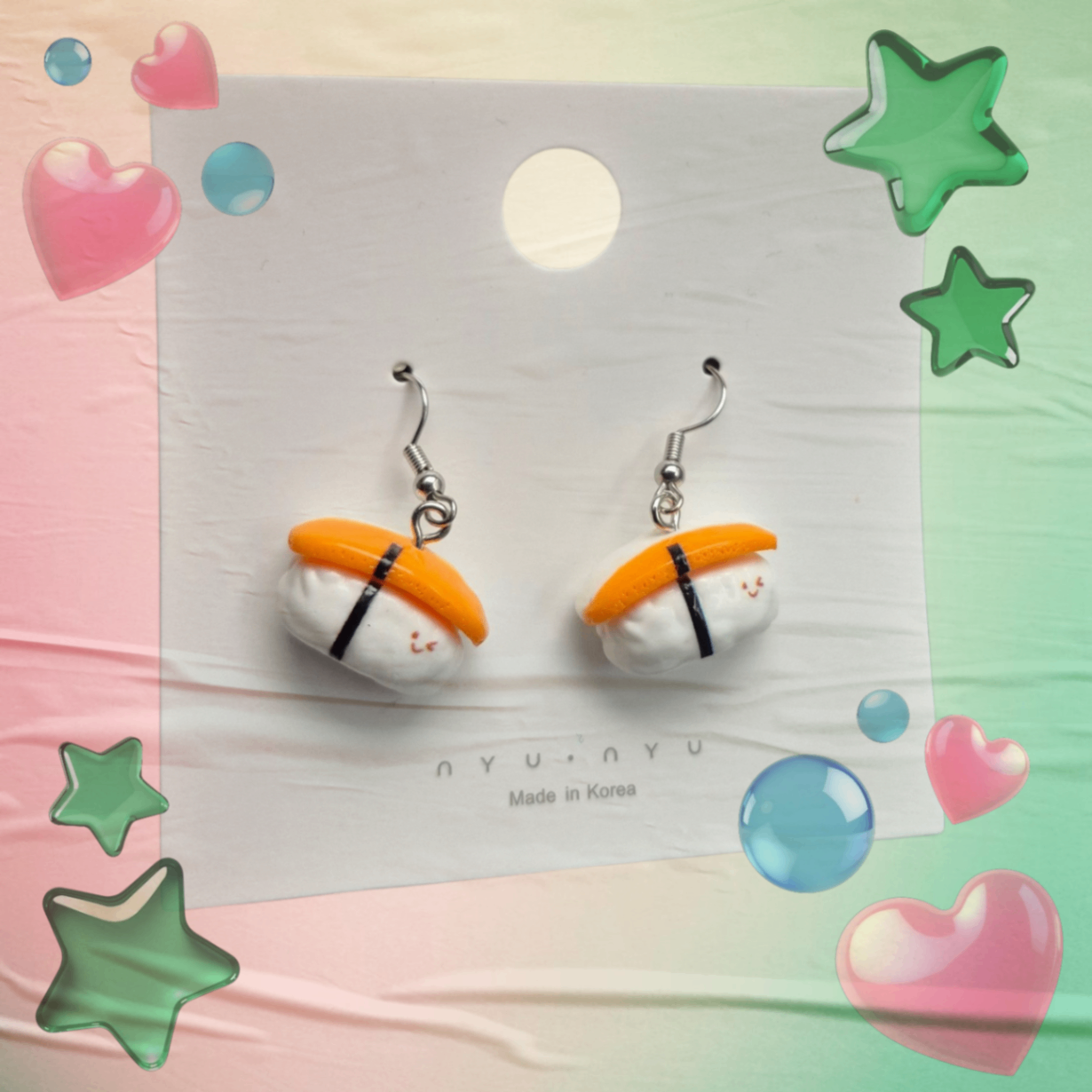 Sushi earrings