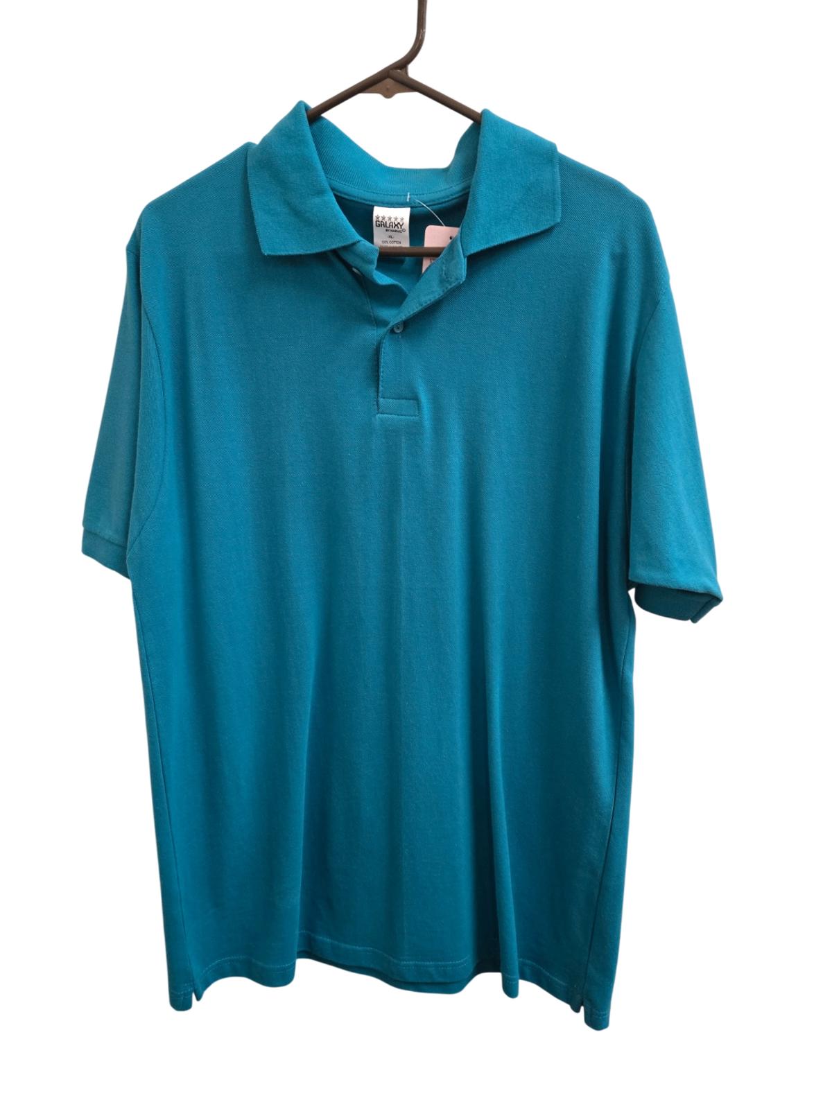 Good XL teal Harvic Polo Shirt