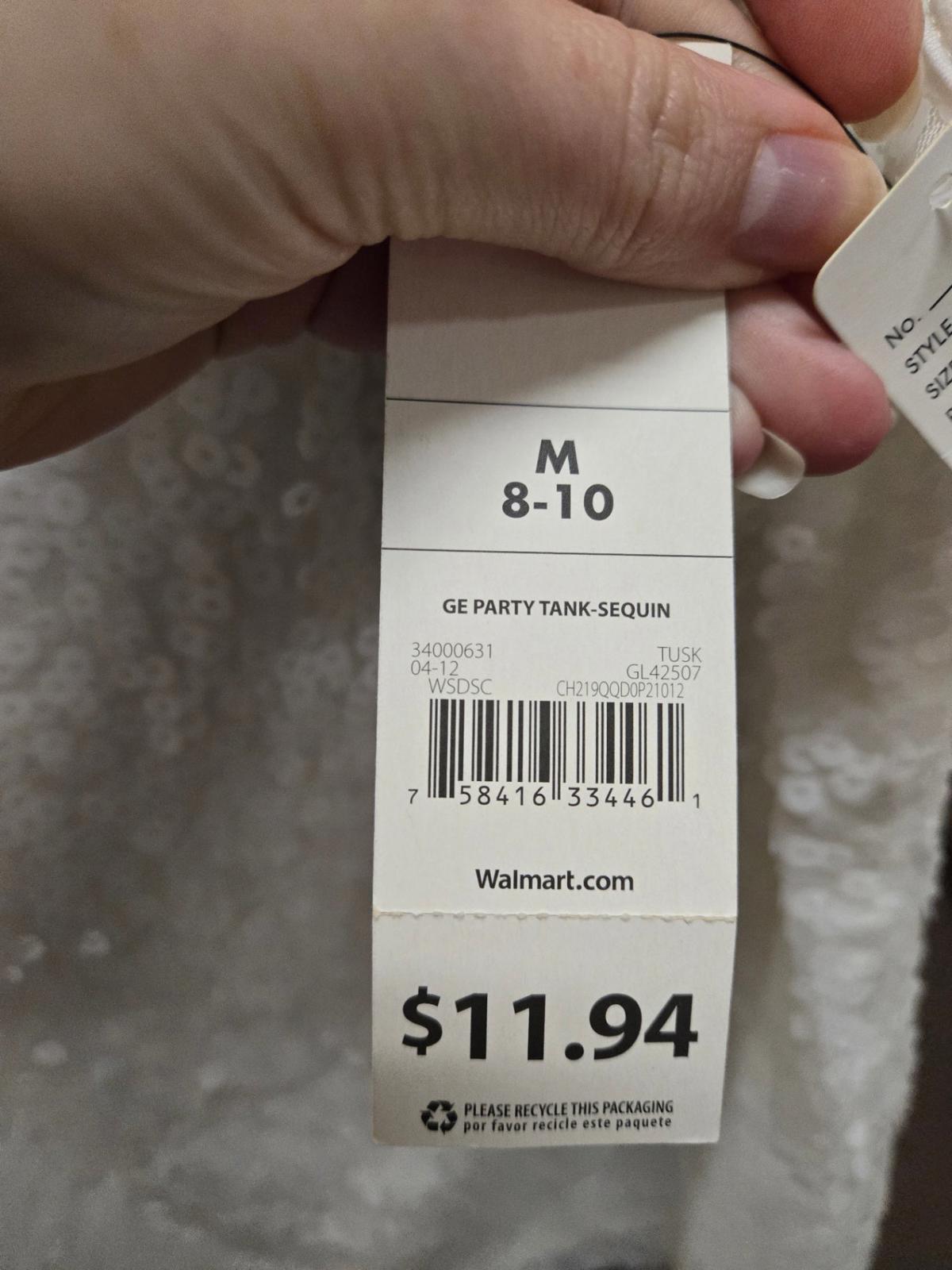 NWT M cream George Tank Top