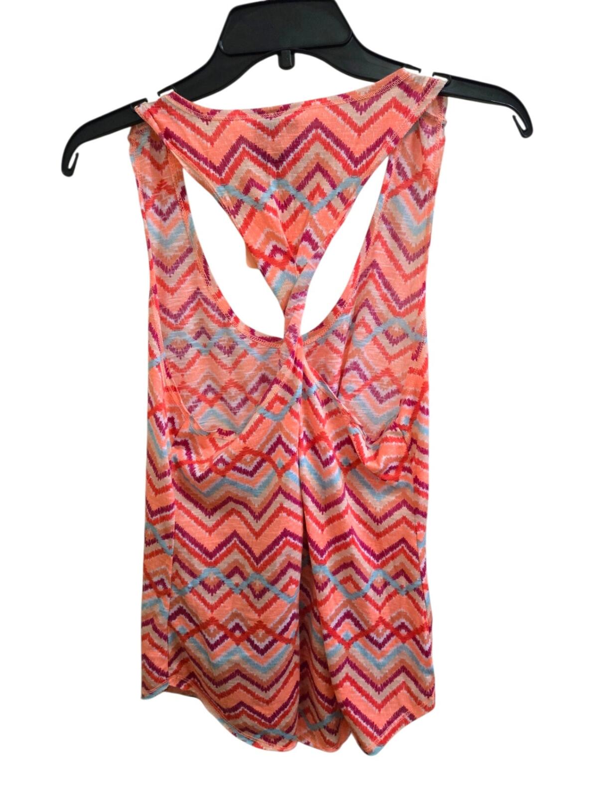Very Good L pink patterned tank Top