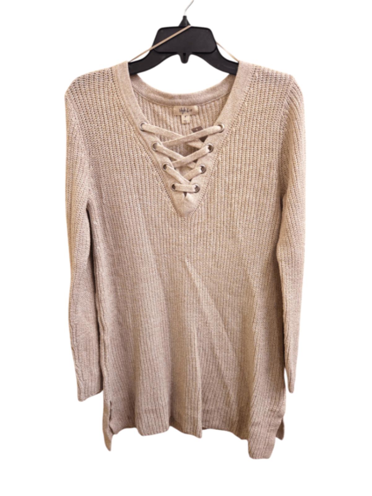 Excellent M Beige Style & Co Sweater Dress