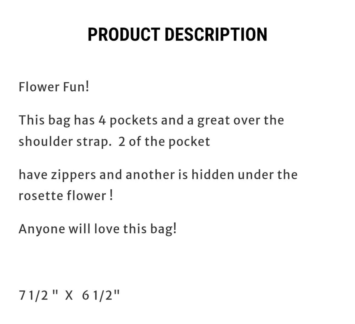 Very Good 22 Tote floral Crossbody Purse