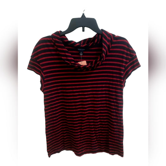 Women's Large Tommy Hilfiger red & black Striped Tee