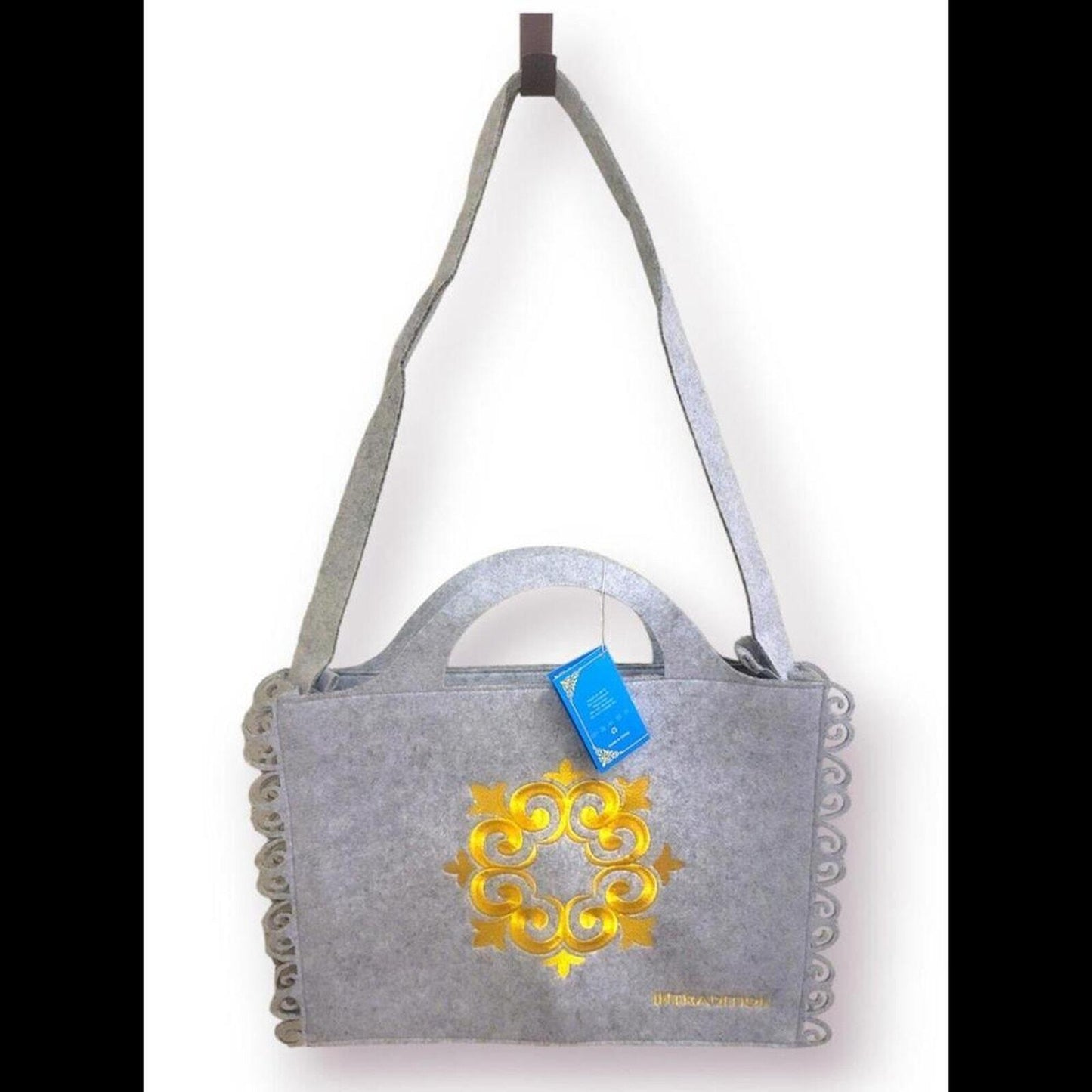 NWT gray felt tote bag