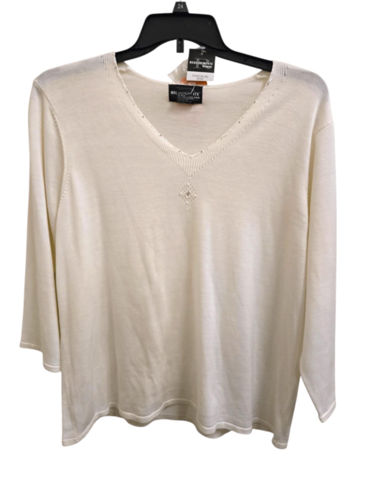 New with tags 1XL Requirements Blouse