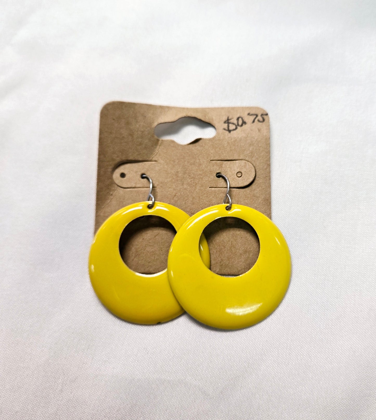 Hook Earrings Yellow