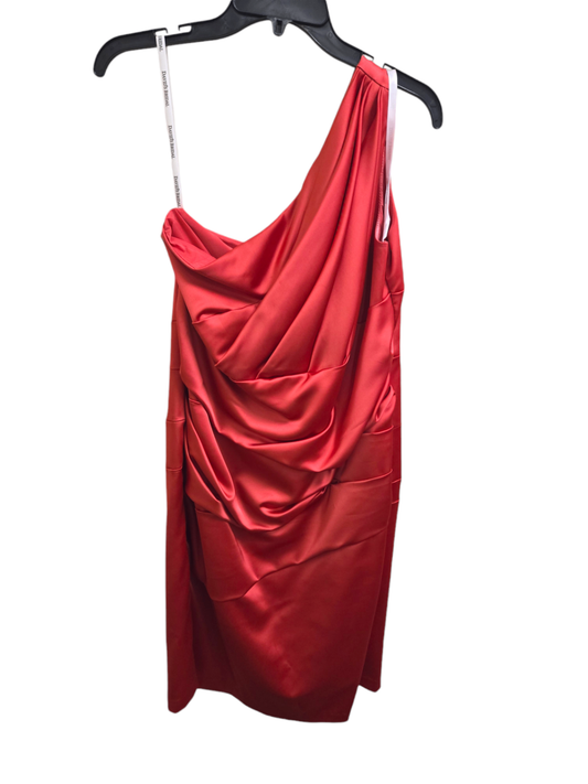 David's Bridal One-Shoulder Dress 18 Pink