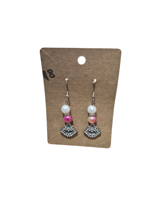 Earrings valentines lips