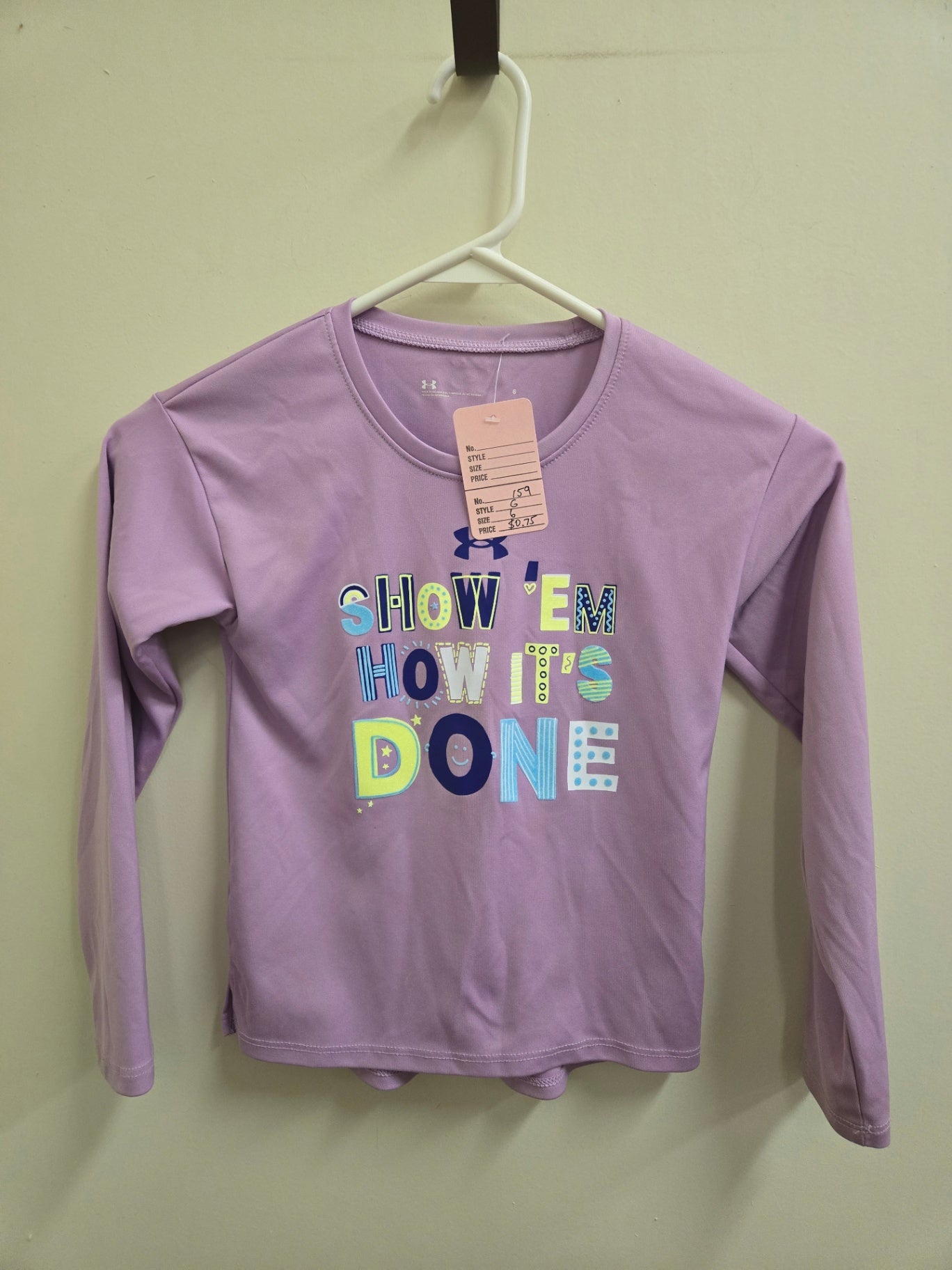 Acceptable Purple Under Armour Kids T-Shirt