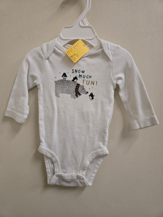 Good 3 months White Carters Baby Onesie