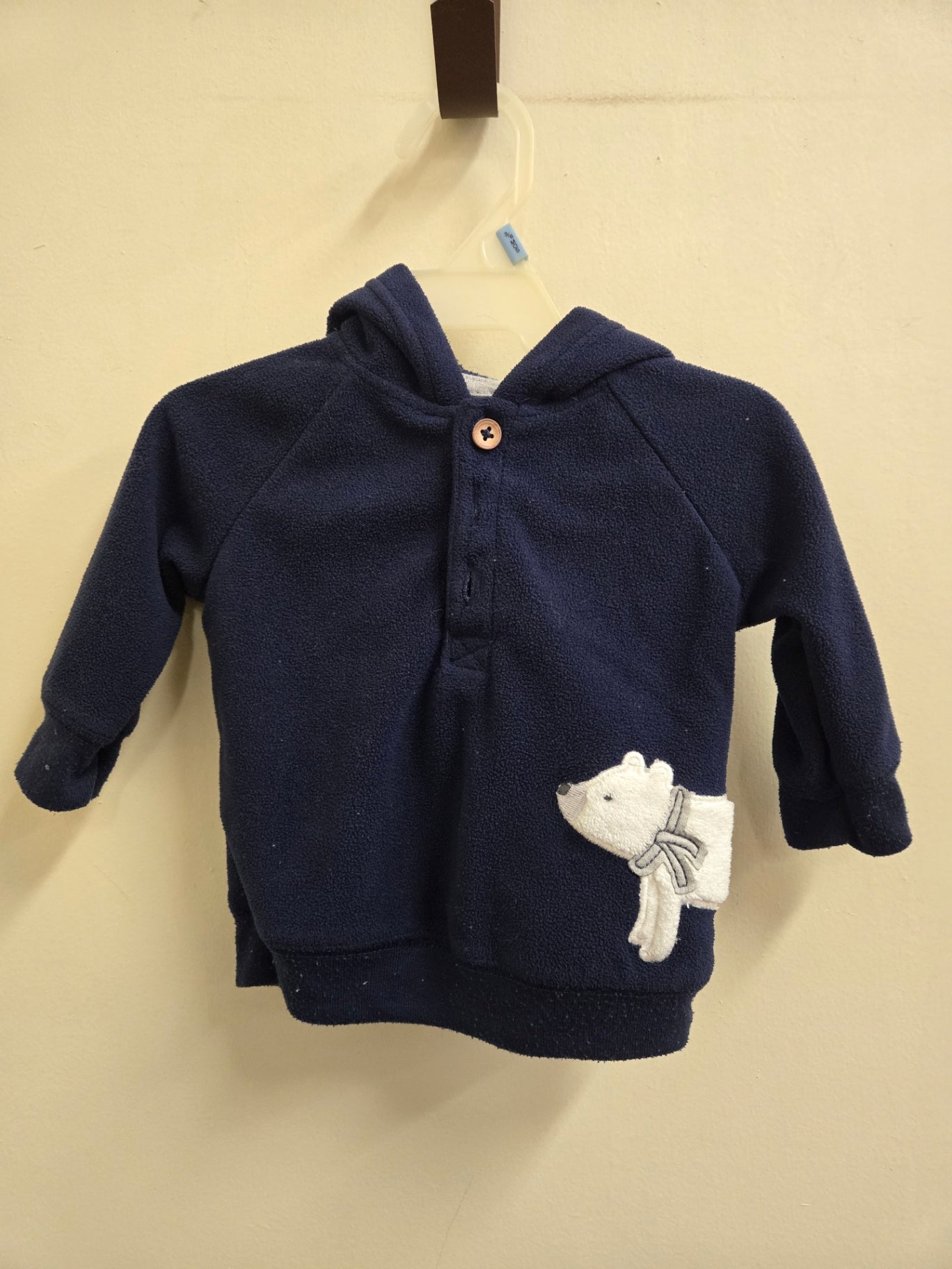 Good 0-3 months Navy Carters Hoodie