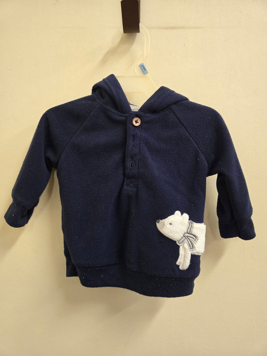 Good 0-3 months Navy Carters Hoodie
