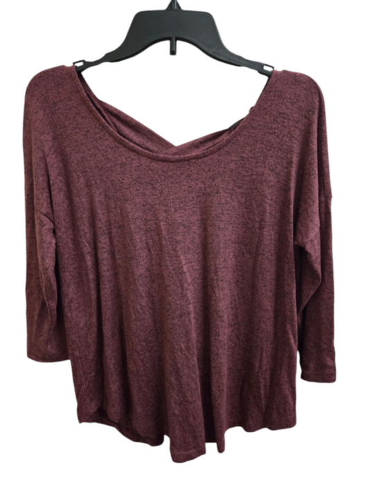 NWT M Burgundy Bobeau Blouse