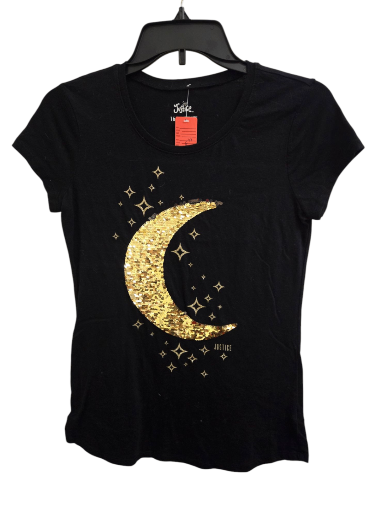 Excellent 16 black Justice T-Shirt