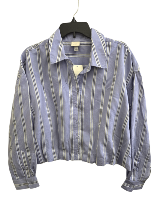 NWT L blue A New Day Blouse
