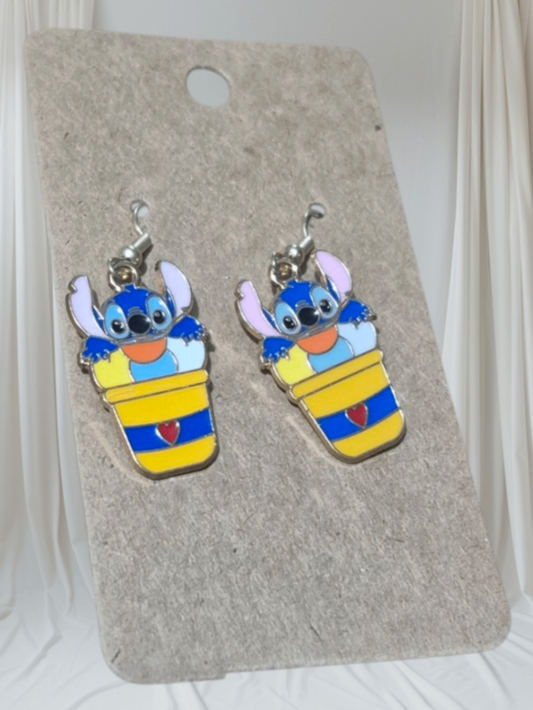 Stitch ice-cream earrings 