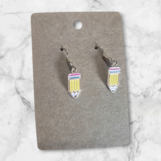 Back to school Pencil earrings 