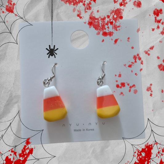 Candy corn earrings 