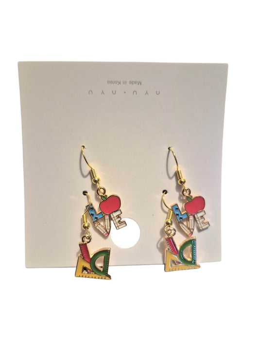 Back to school earrings 