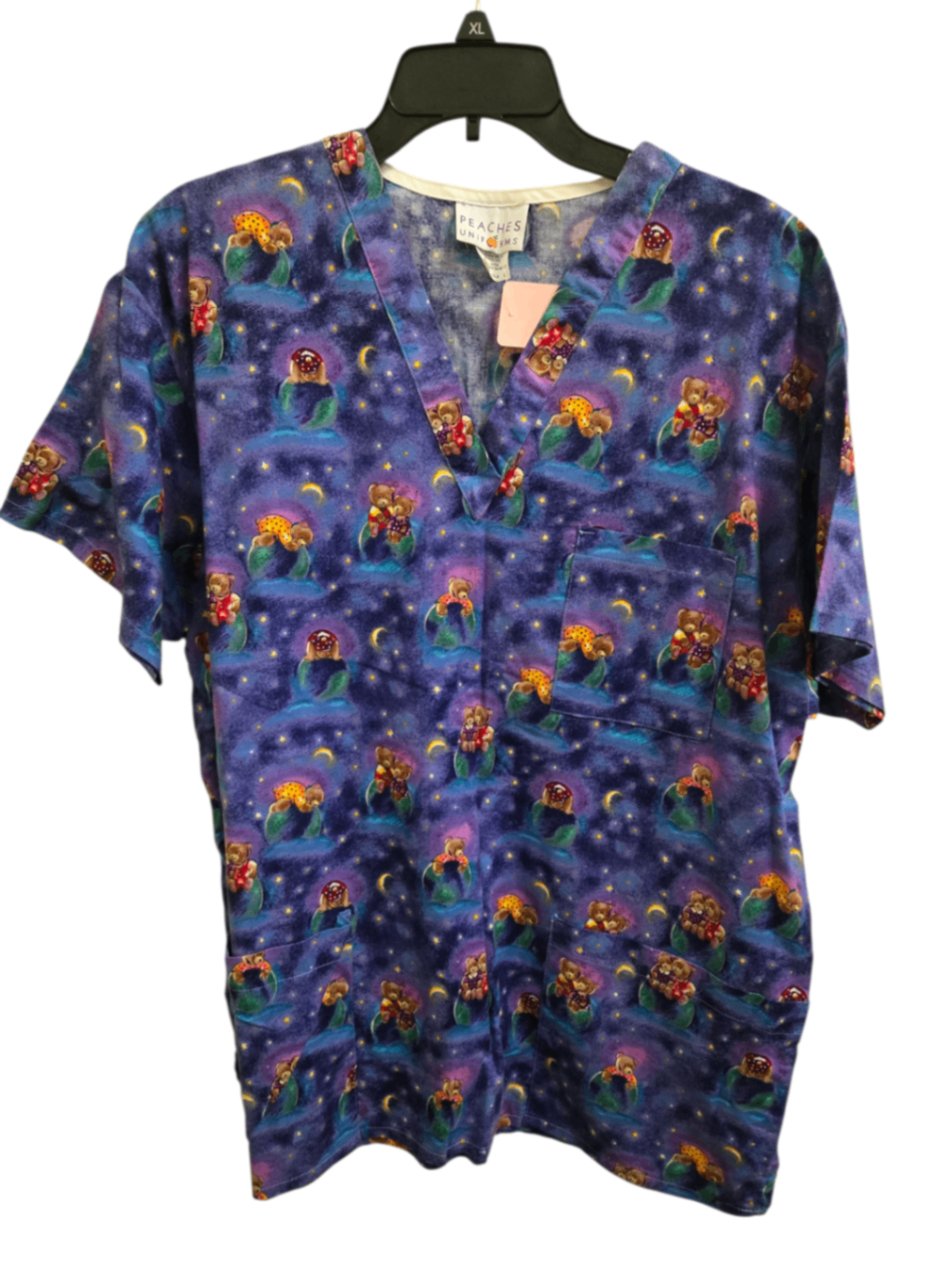 Very Good L Peaches Uniforms Scrub top
