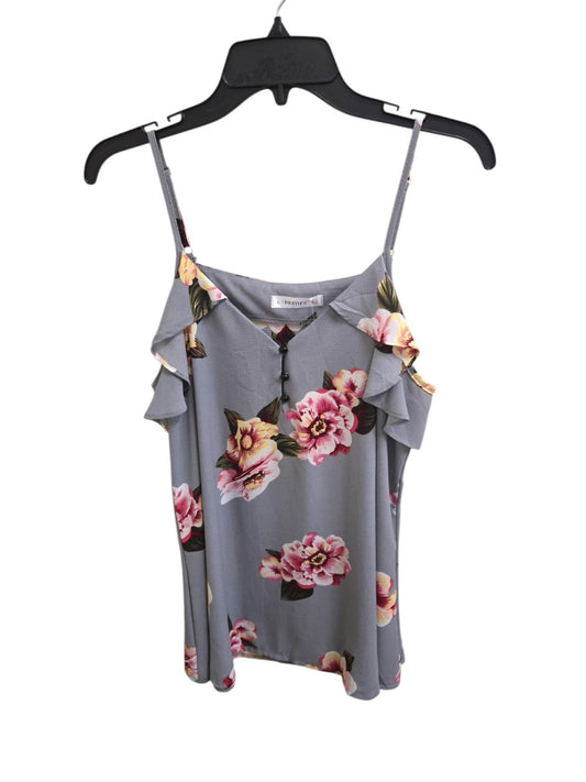 NWOT 8 gray floral Dresssfo Tank Top