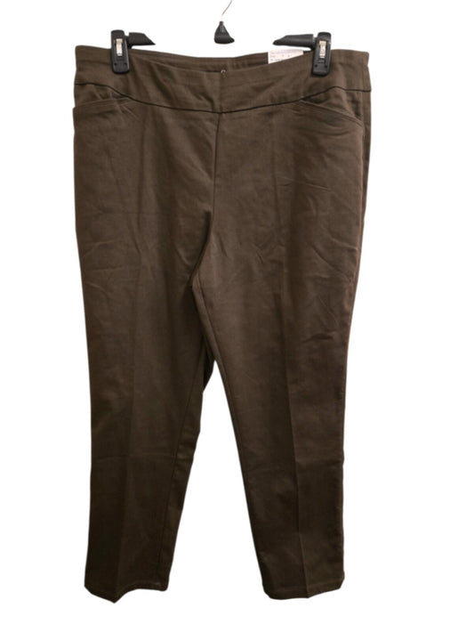 NWT 18 brown Croft & Barrow pants