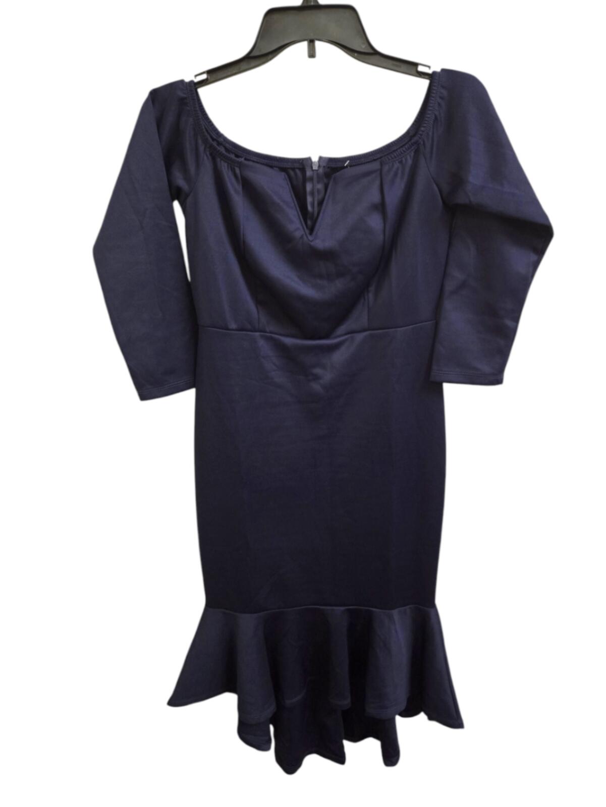NWOT M Navy Blue Unknown Dress