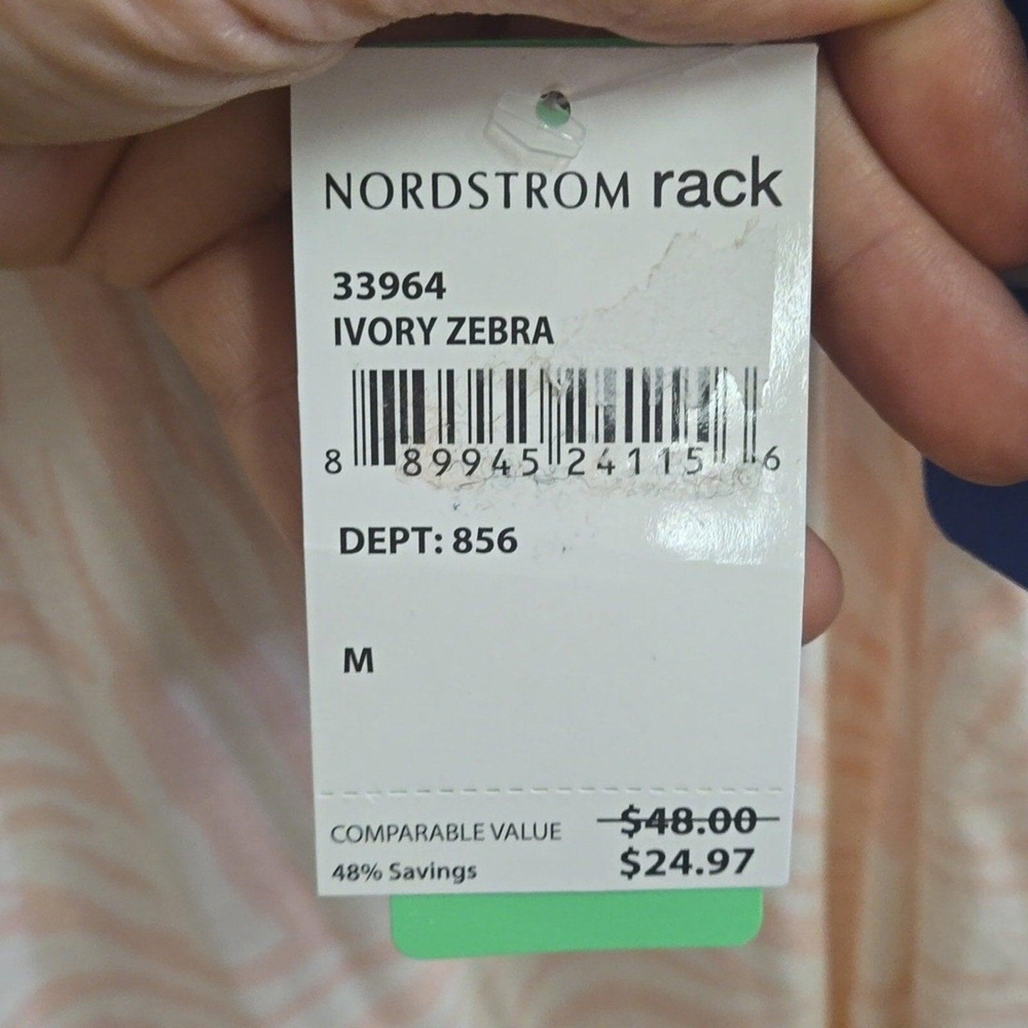 NWT M pink striped tank top