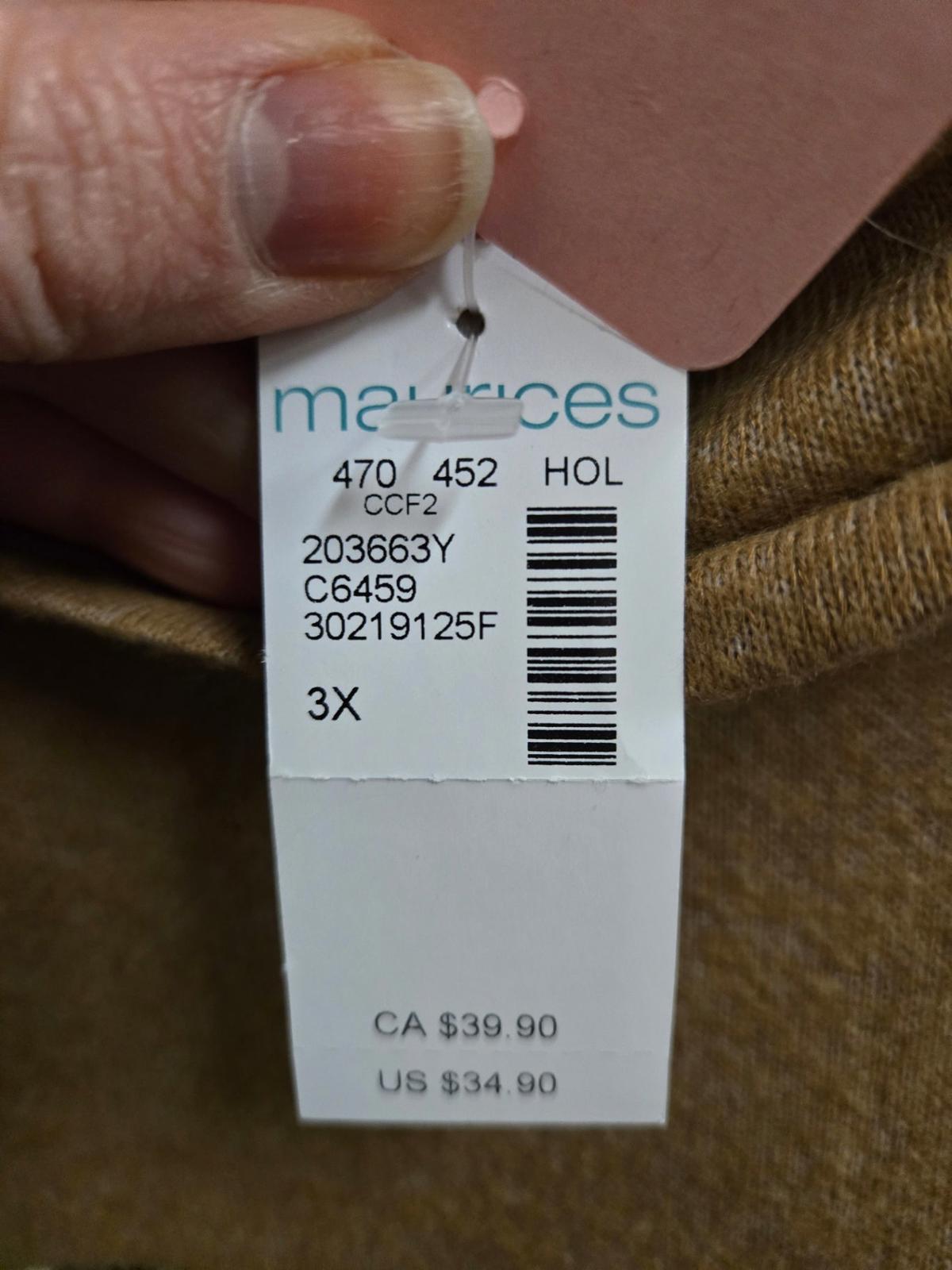NWT 3XL Maurices sweater dress
