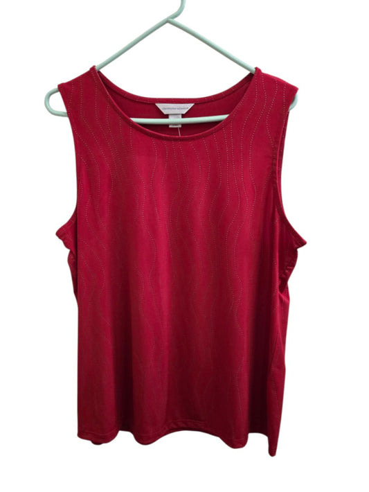 Excellent L red Christopher & Banks Tank Top