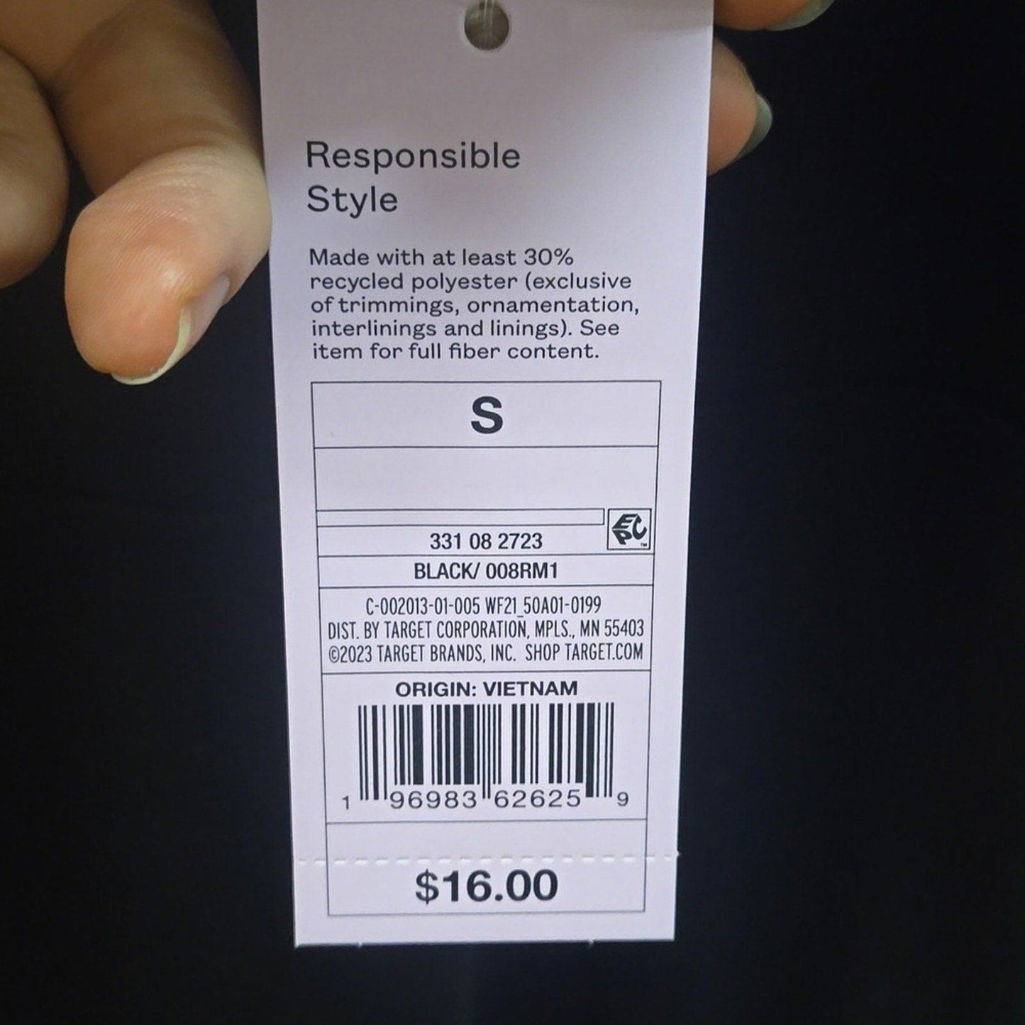 NWT women's small black dress