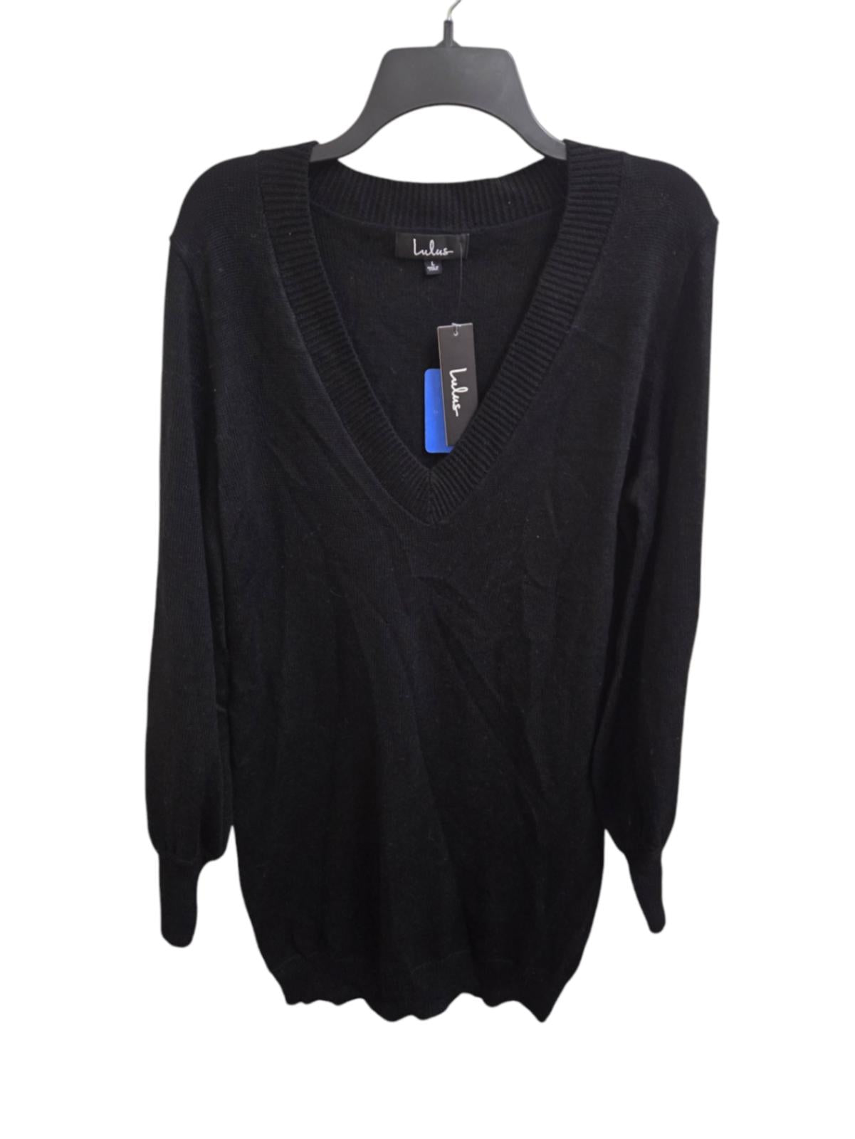 NWT S Black Lulus Sweater Dress