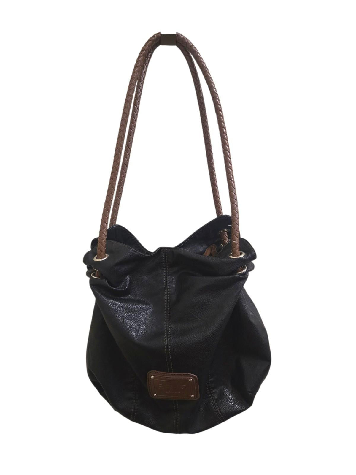 Vintage Y2K RELIC Vegan Leather Shoulder Bag Hobo Multi Section Handbag