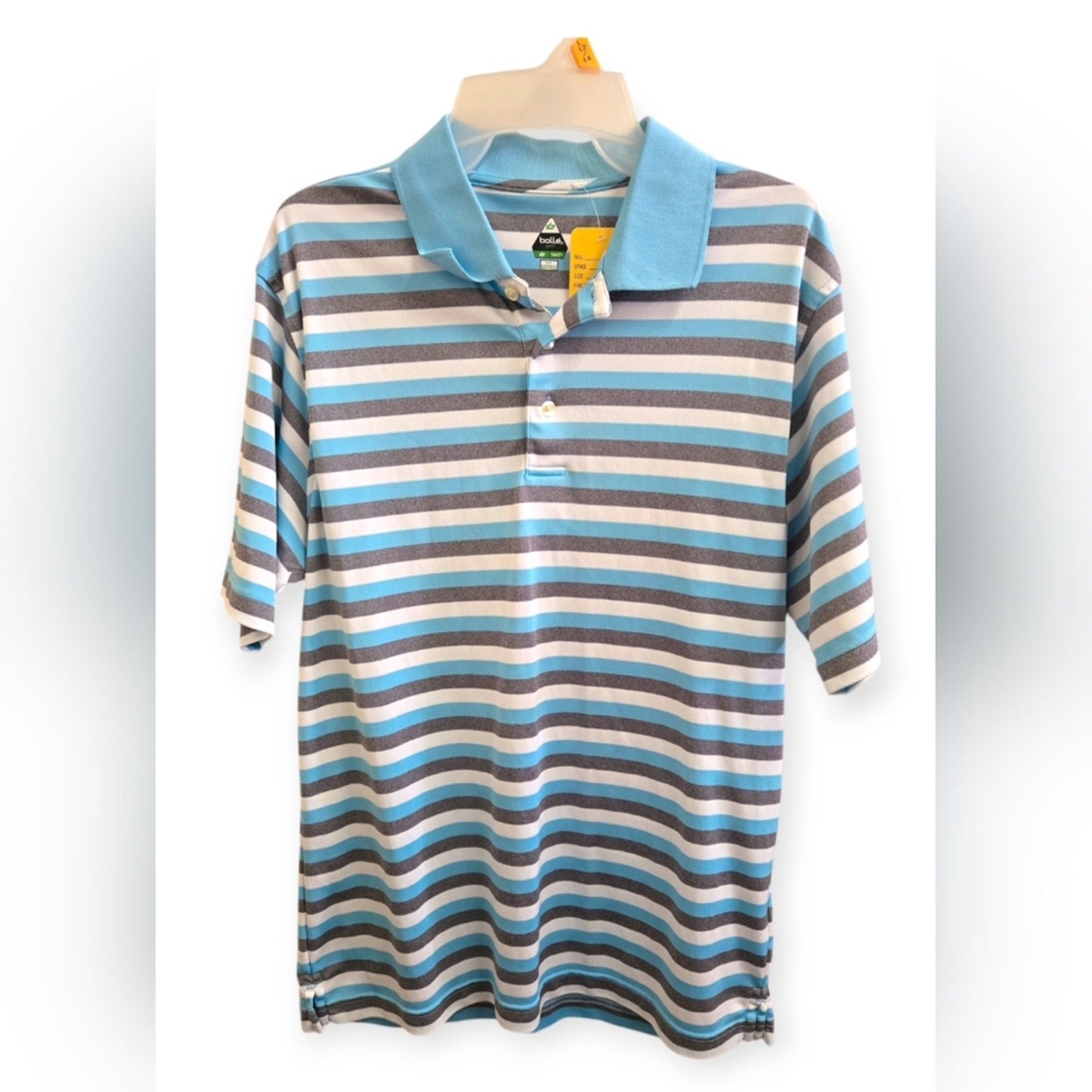 Men's Medium striped golf polo