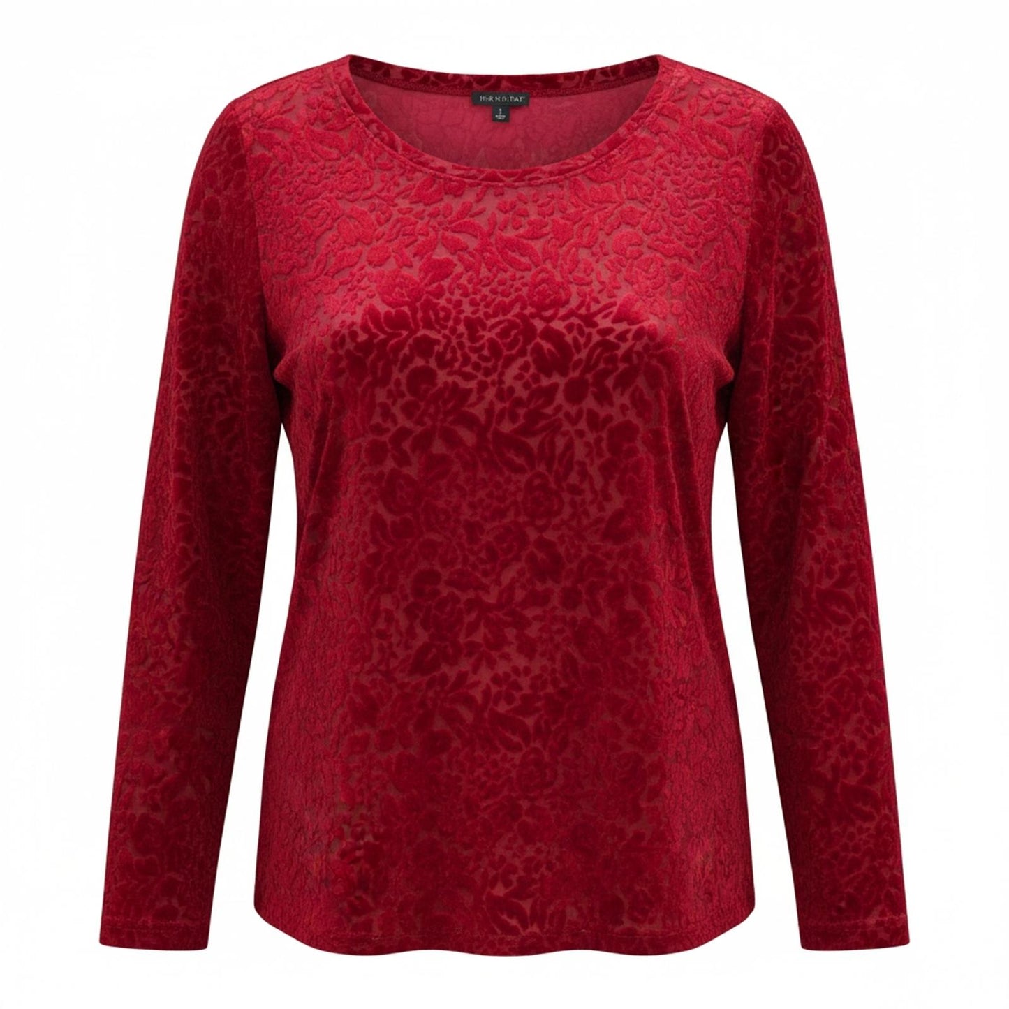 NWOT S red Hannah Blouse