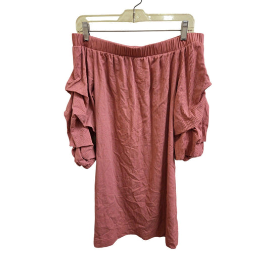 Excellent S Off-Shoulder Dusty Pink Dress