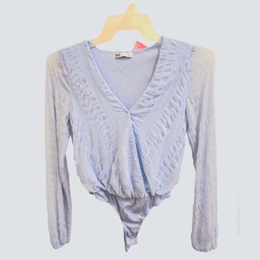 Women's Small blue bodysuit blouse