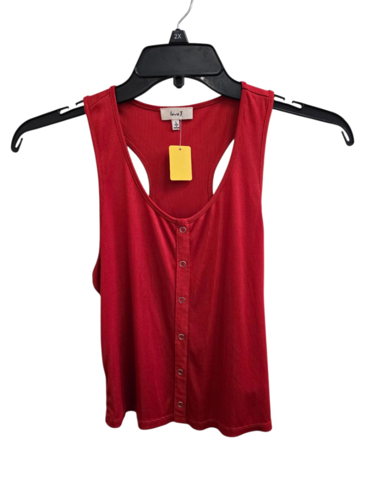 NWOT L red Love J Tank Top