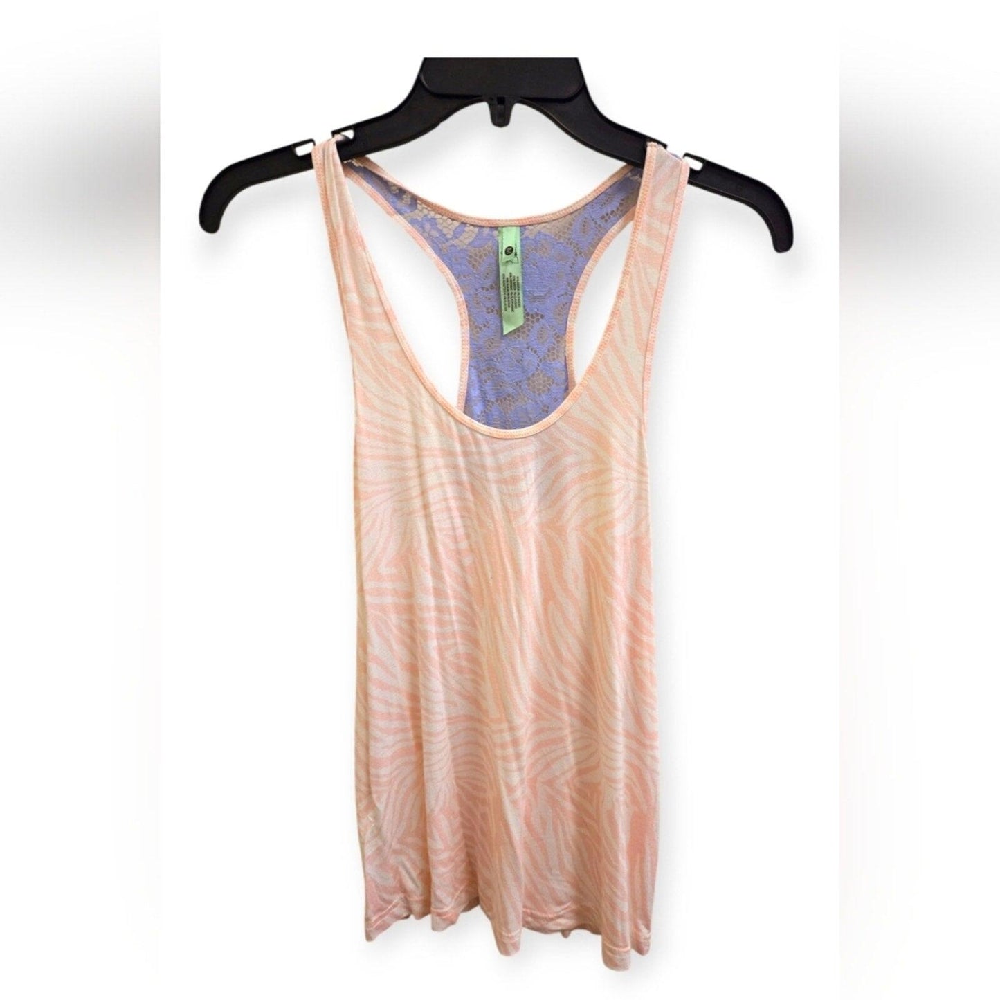 NWT M pink striped tank top