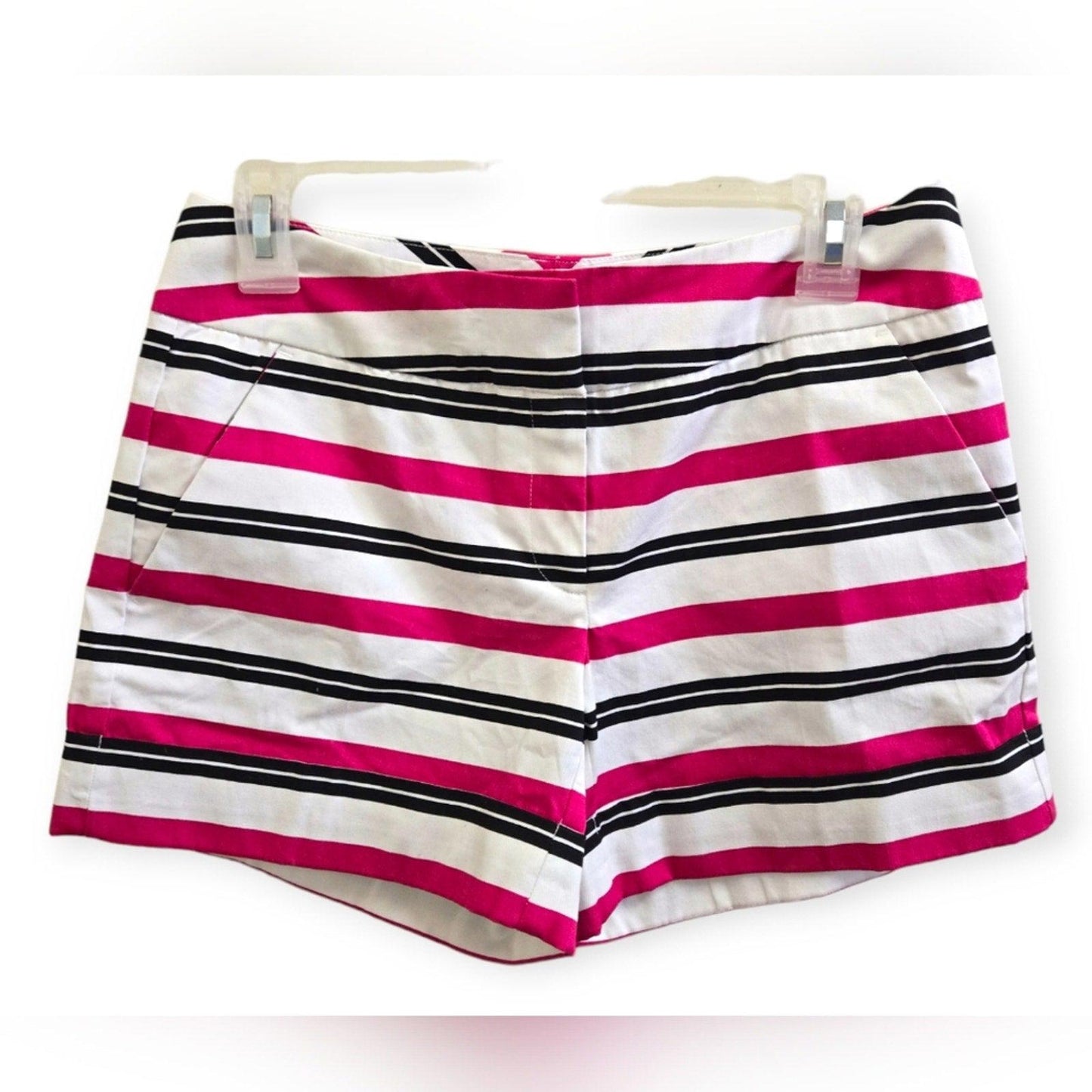 NWT 0 pink striped 7th Avenue - New York & Company shorts