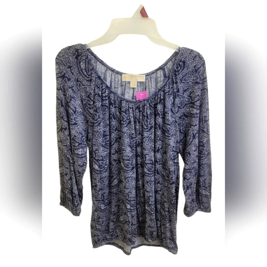Michael Kors navy Blouse size Small
